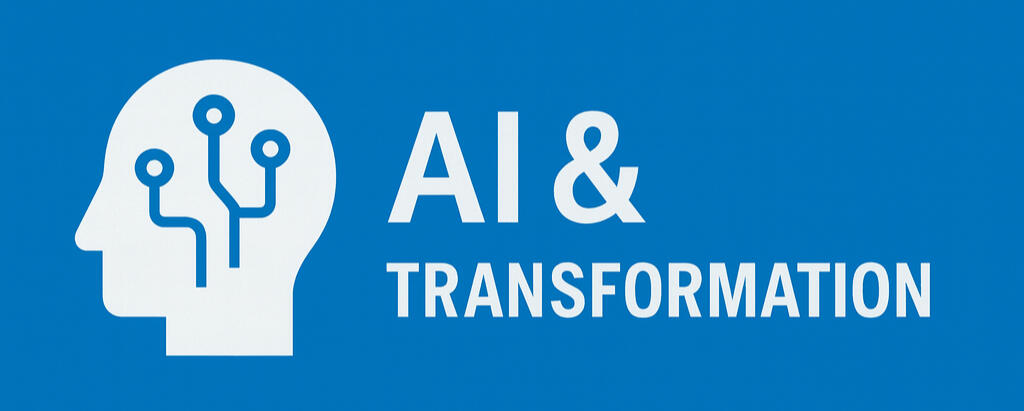 AI & Transformation Practical AI adoption for real organizations — grounded in delivery, operating models, and leadership.